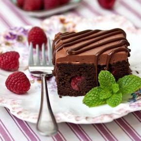Raspberry Truffle Brownies Raspberry Truffle Brownies