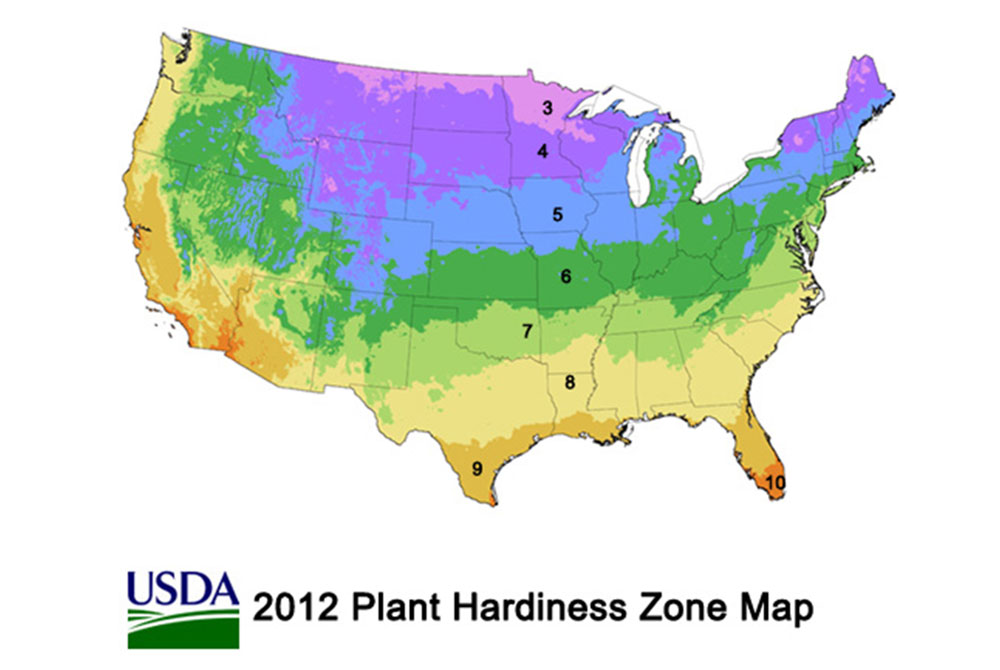 Hardiness Zone Map