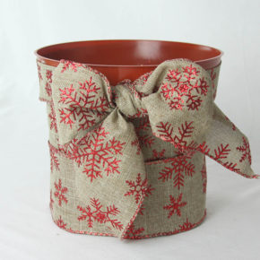 Pot Covered with Ribbon