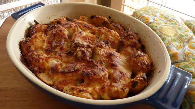 Bacon Kissed Potato Gratin