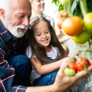 Grandfather and Granddaughter