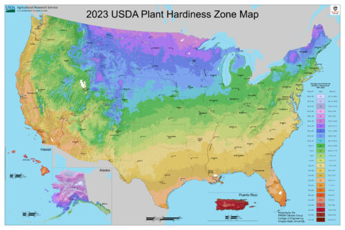 2023 Hardiness Zone Map